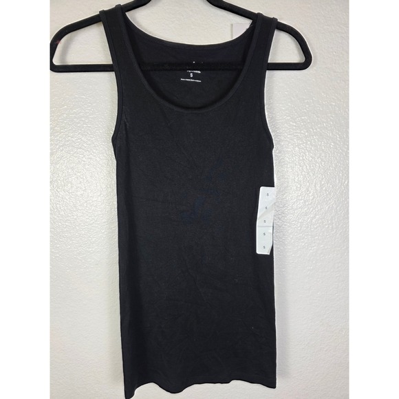 Isabel by Ingrid & Isabel Tops - Isabel by Ingrid & Isabel Maternity Rib Tank Top Black Small Scoop Neck